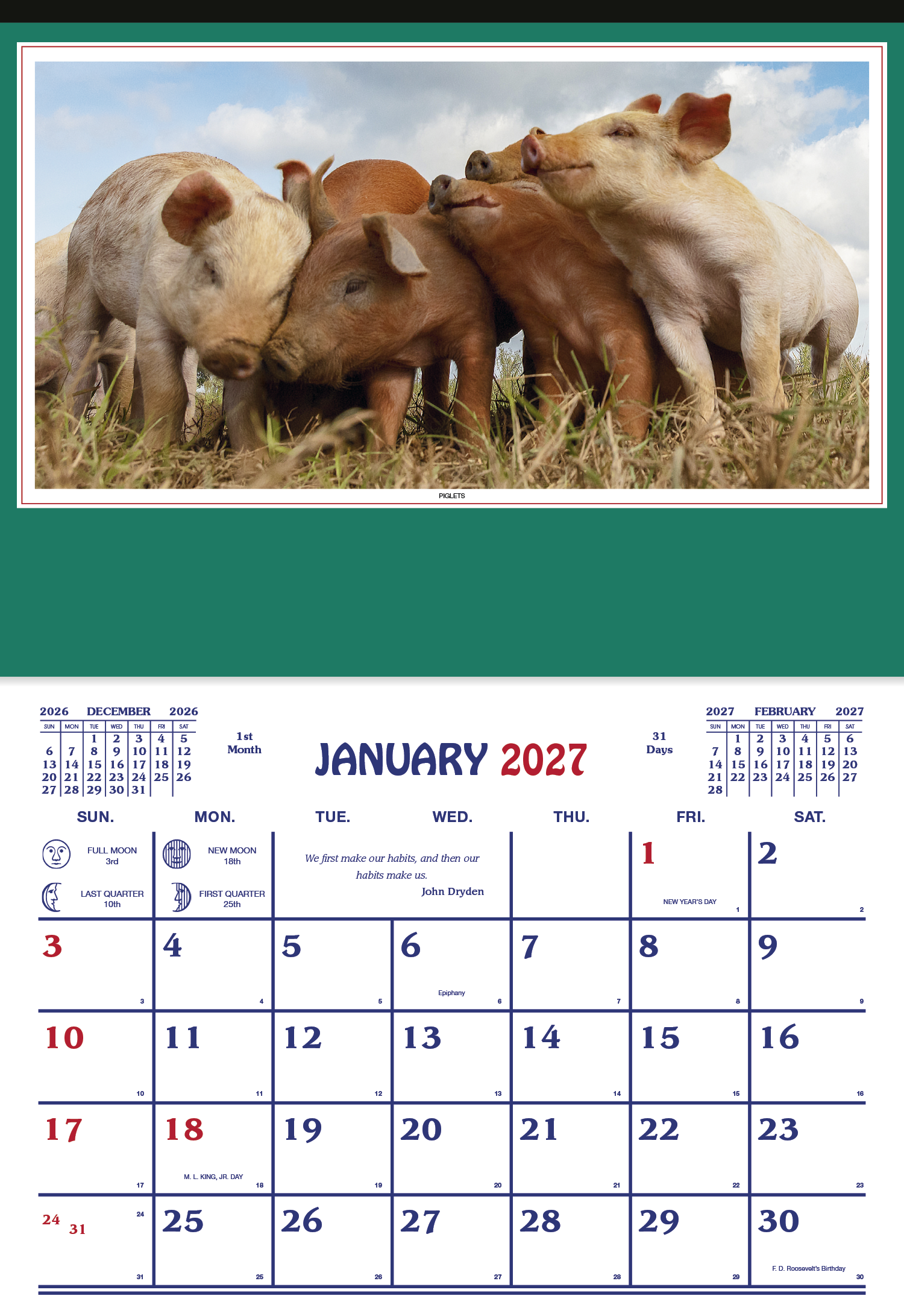 Skinner & Kennedy® Farm Calendar 22