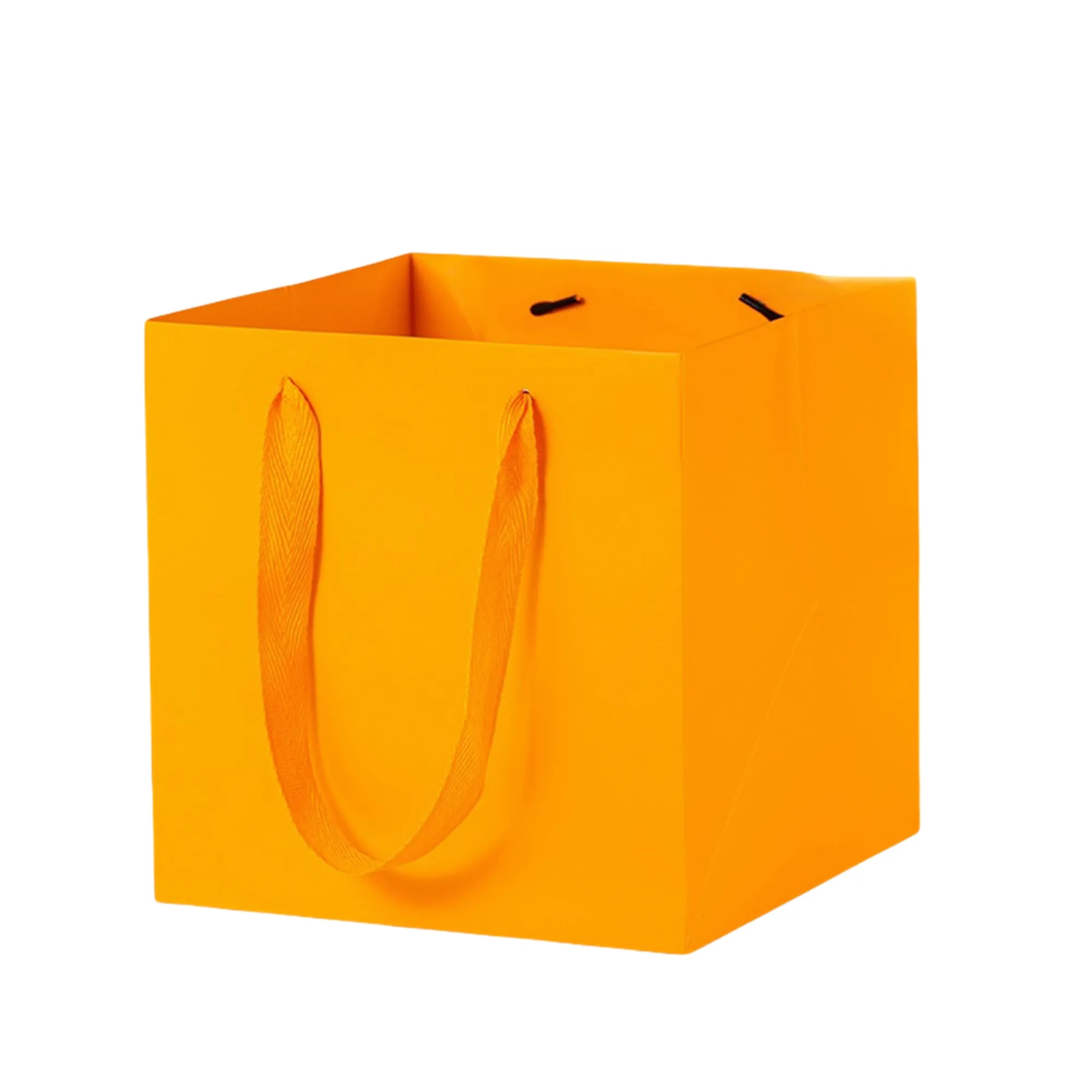 Durable Square Kraft Paper Gift Tote Bag 10