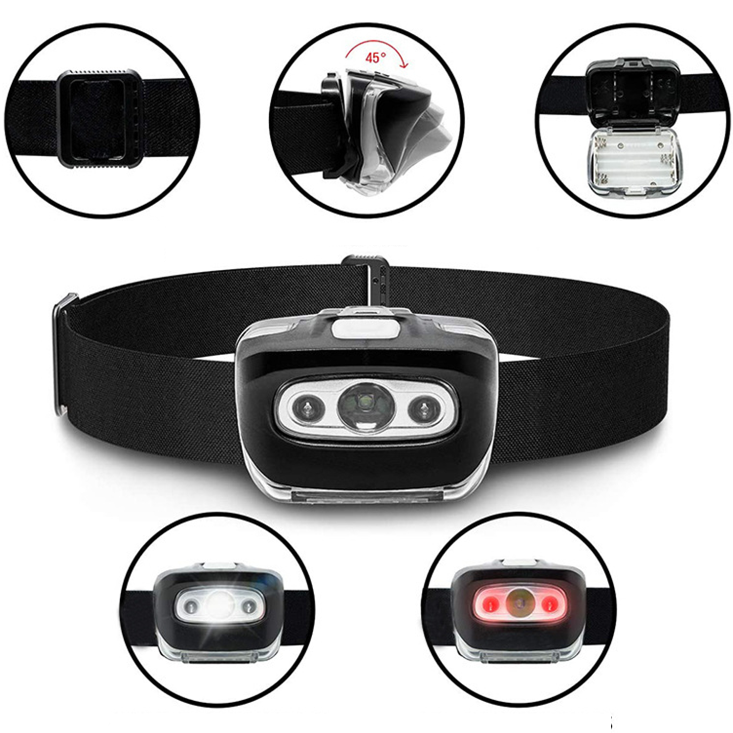 LED Headlamp Flashlight 2
