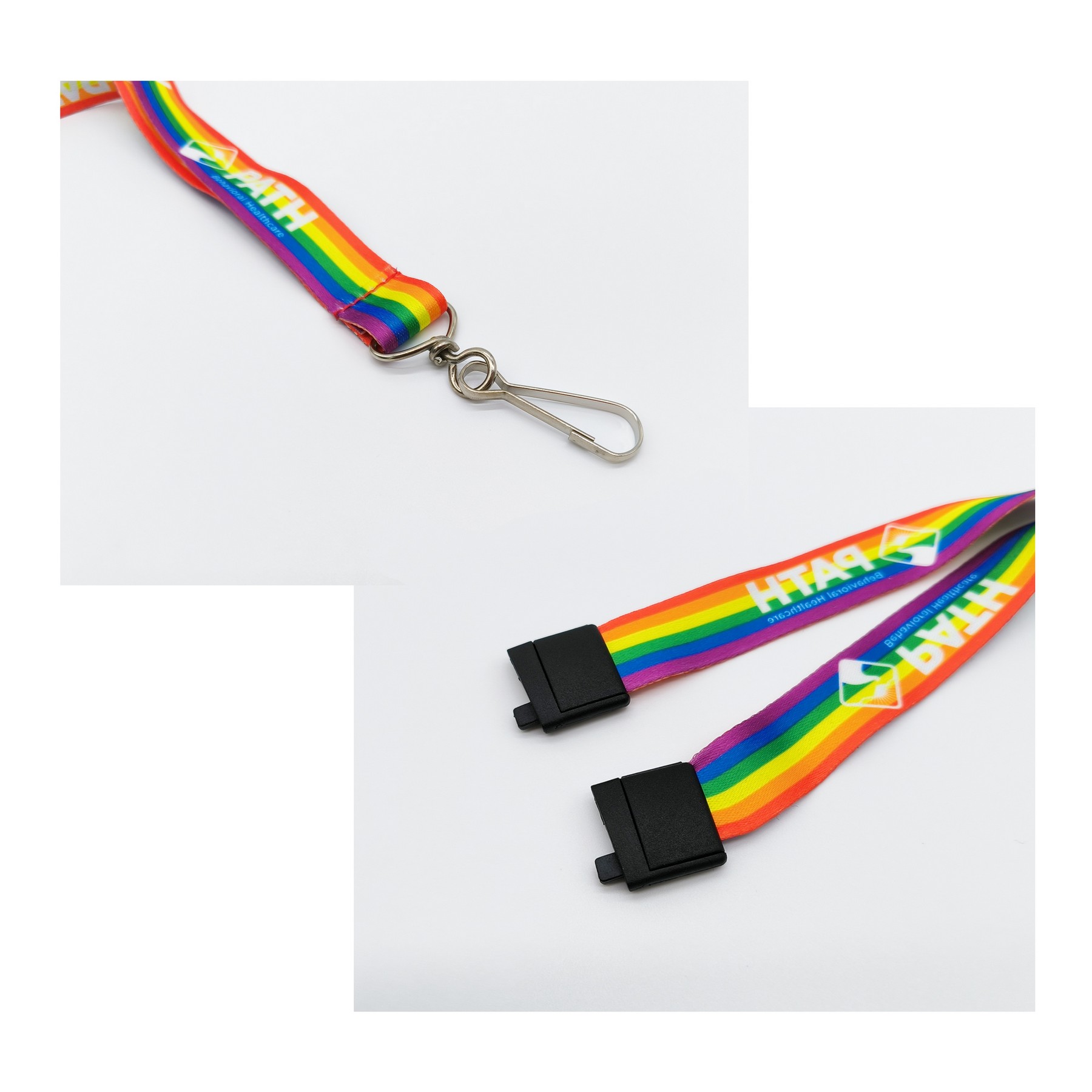 Customized Rainbow Style Lanyards 4