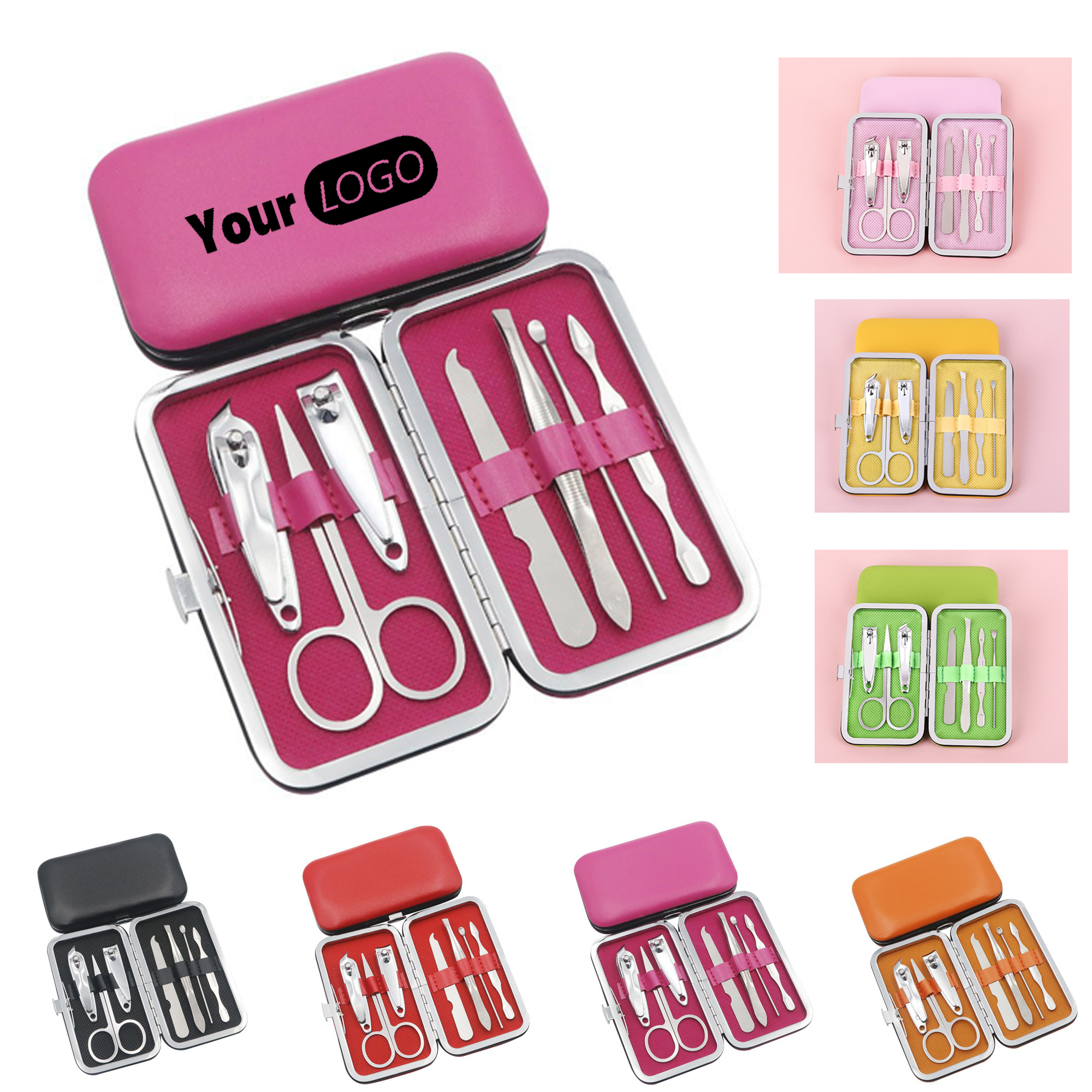Premium 7-Piece Leather-like Manicure Set 1