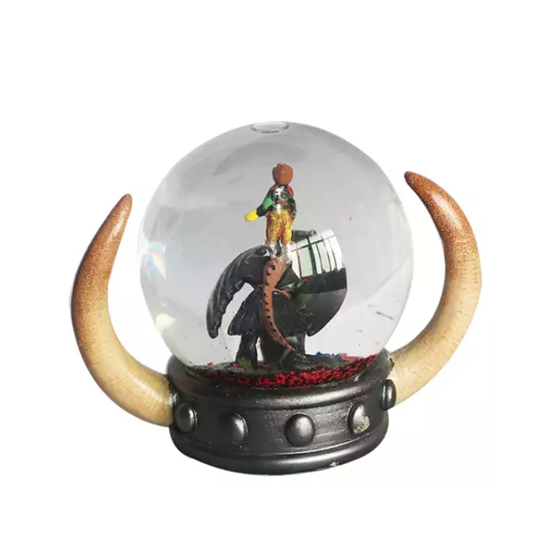 Custom Horn Base Glass Snow Globe 4