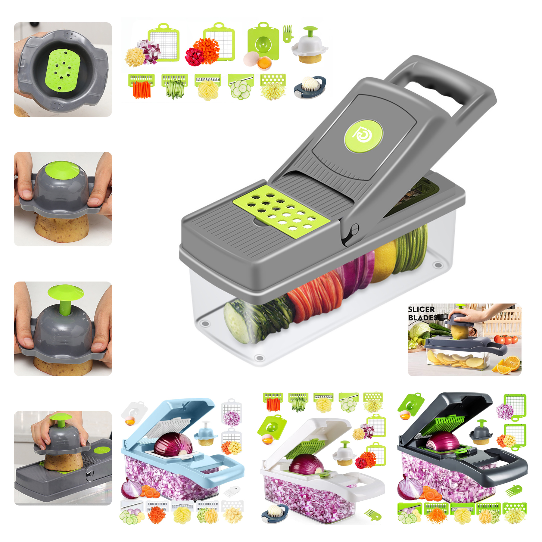 Multifunctional 13 in 1 Food Chopper 2