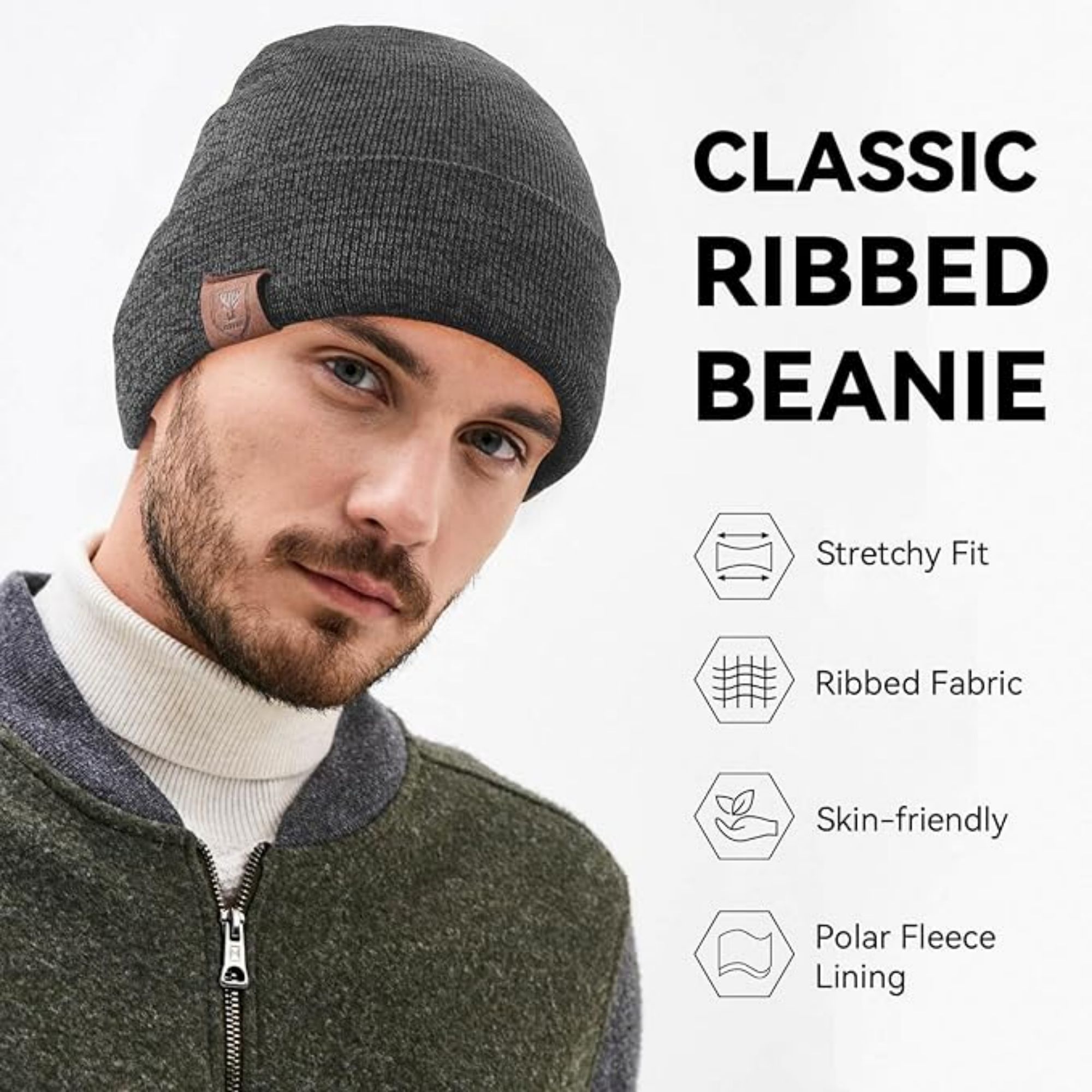 Knitted Comfortable Breathable Winter Beanie 3