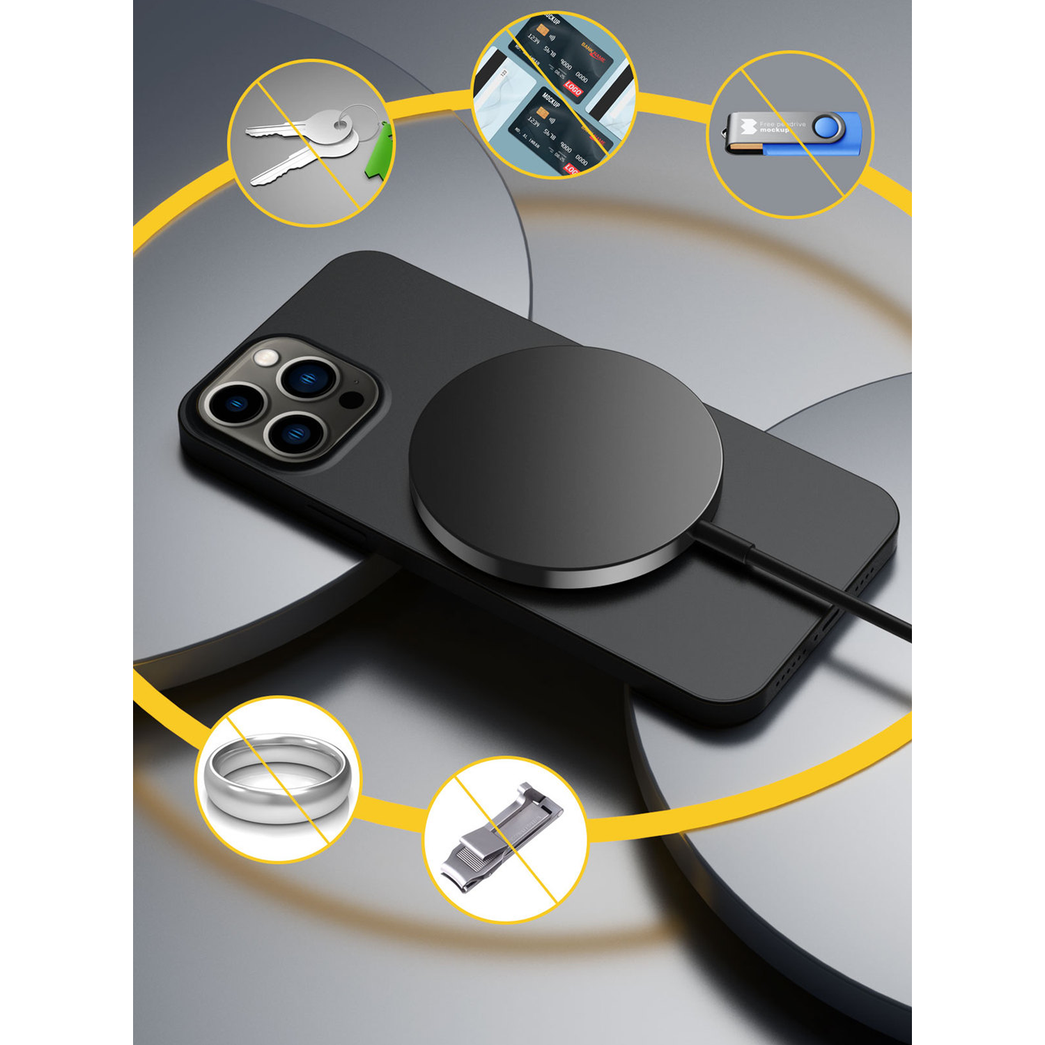 Small Mini Magnetic Wireless Charger 2