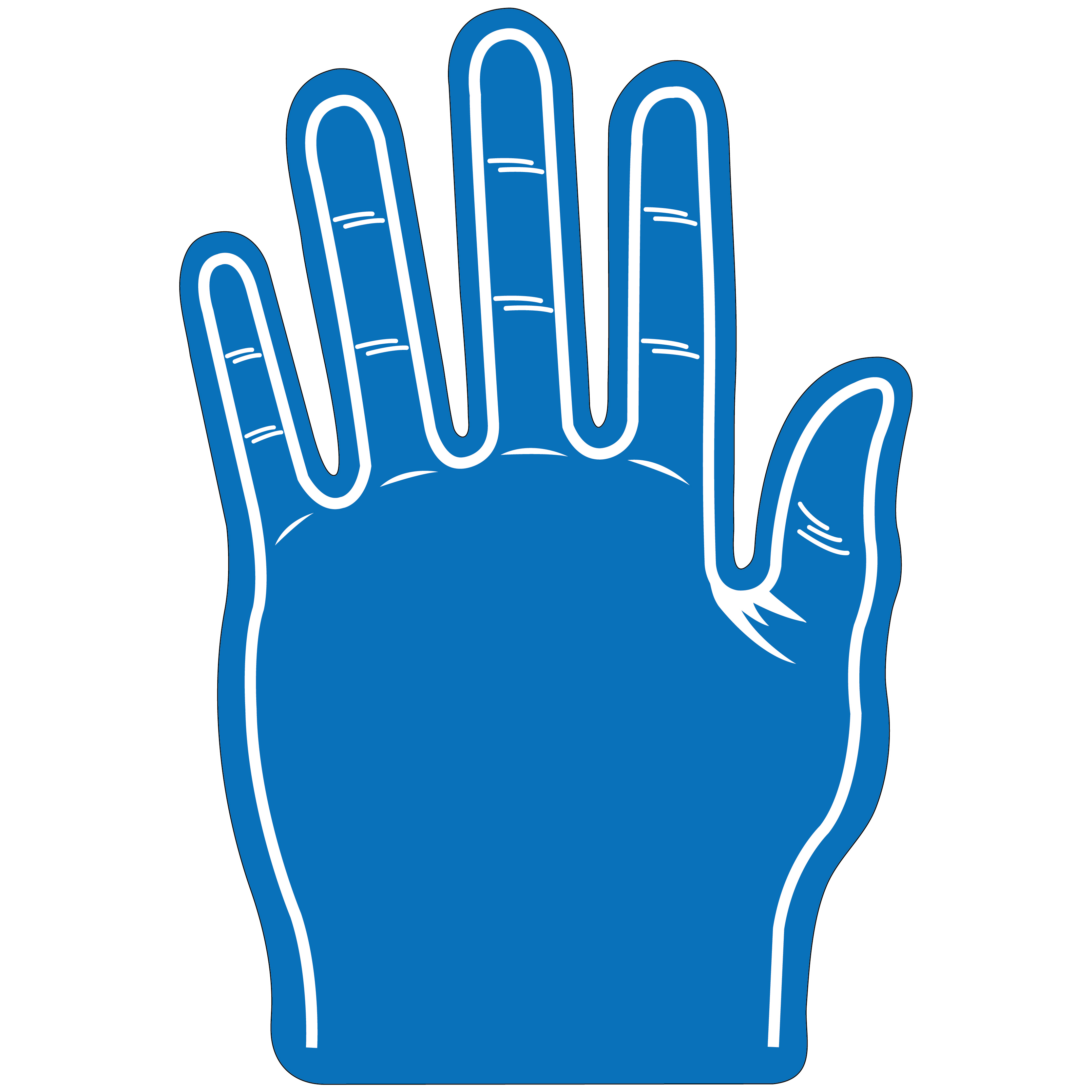 Foam Hand Five Finger 16" 21