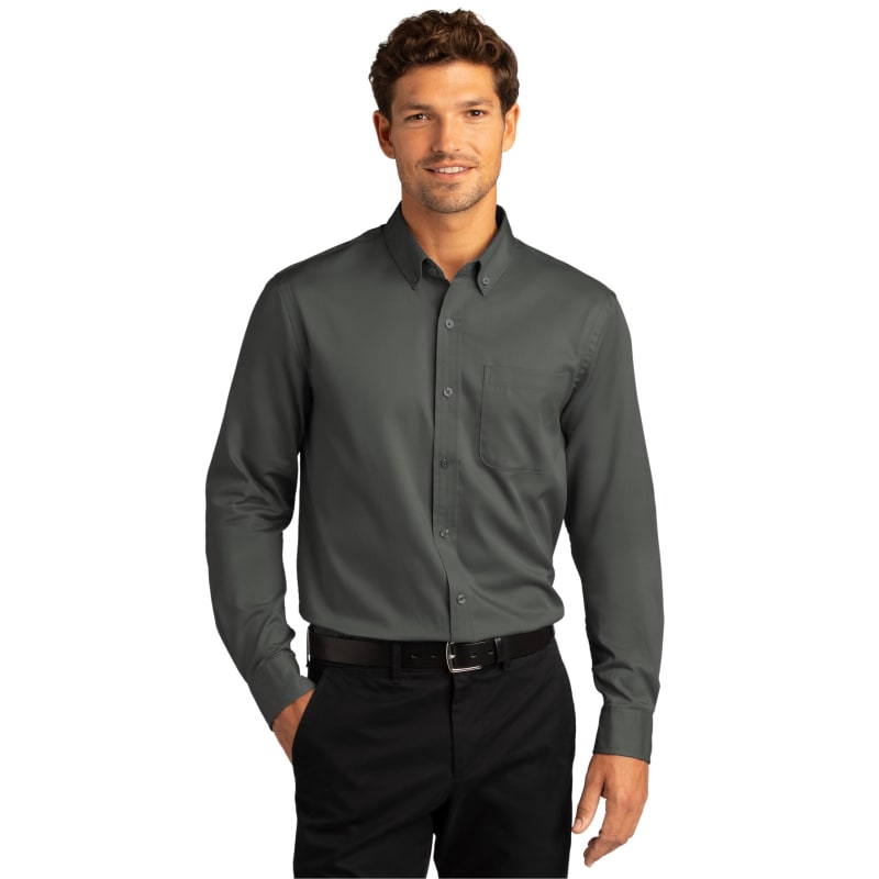 Port Authority Long Sleeve SuperPro React Twill Shirt. 109
