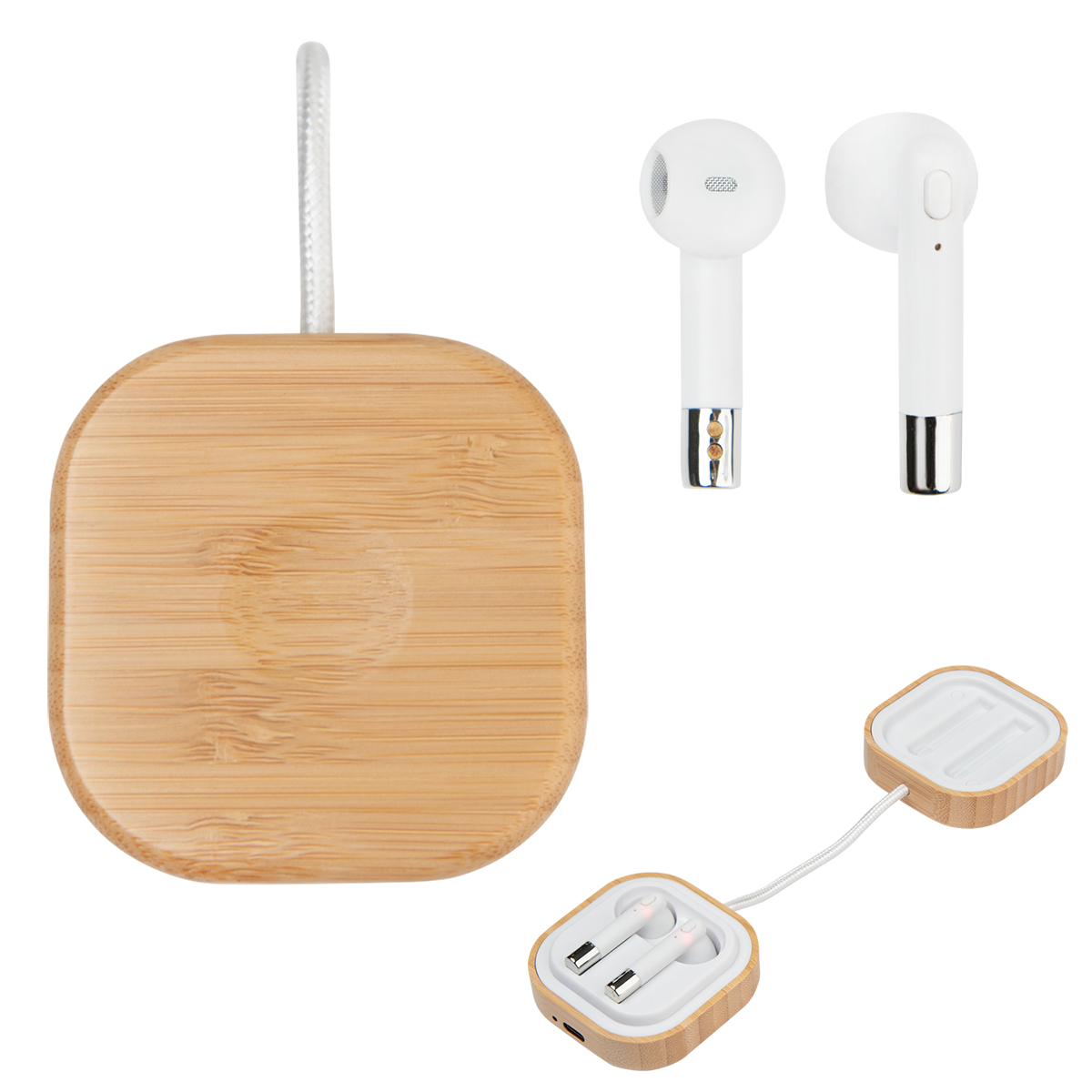 Bamboo Wireless Earbuds & Watch Charger 5