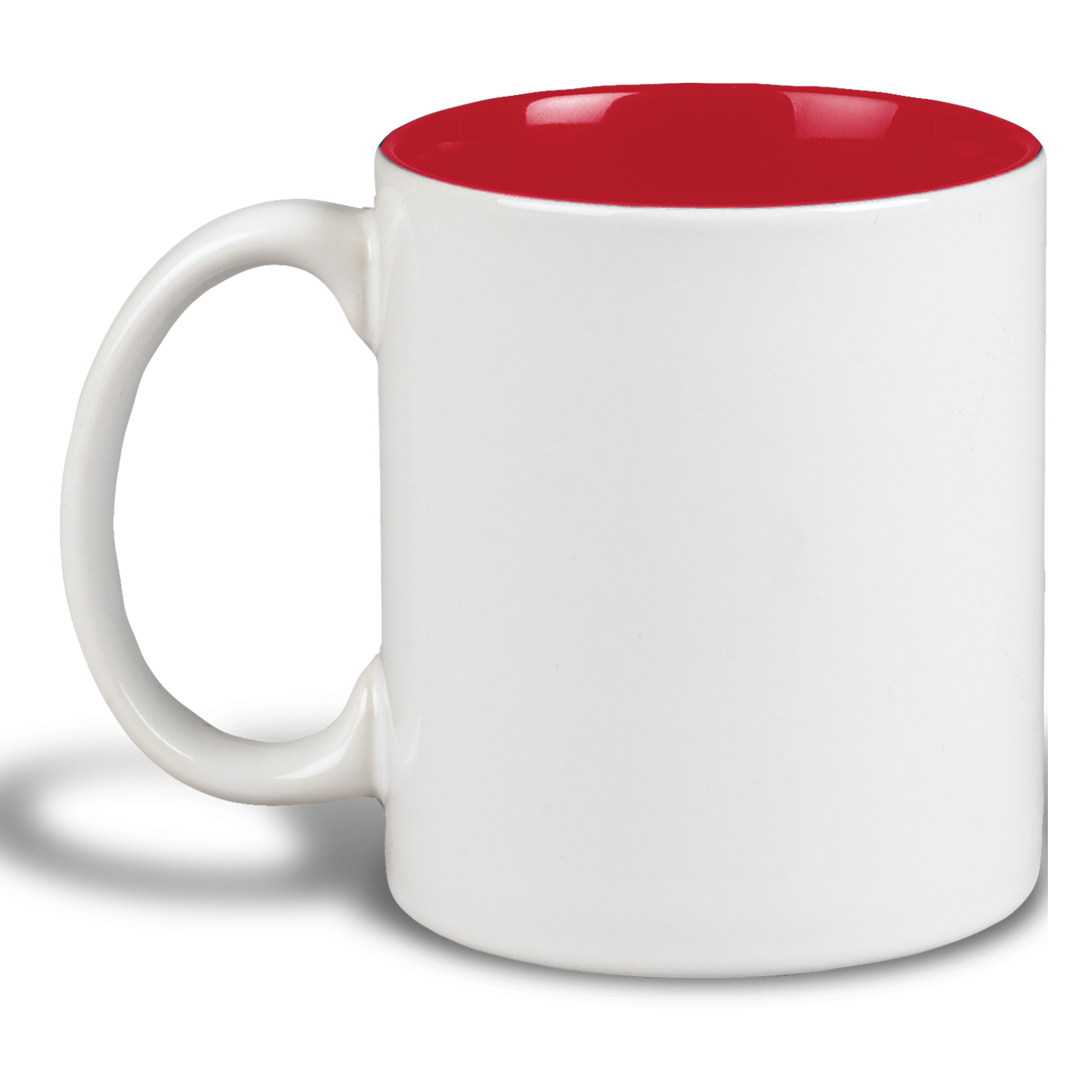 11 Oz. White/Cobalt Blue Two Tone Ceramic Mug 14