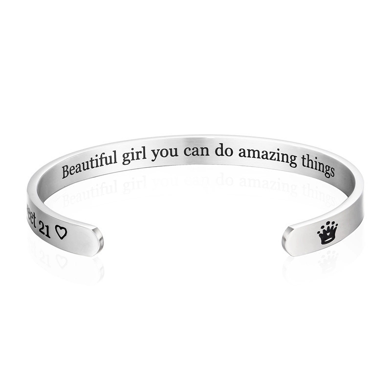 Steel Open Bracelet- Silver 4