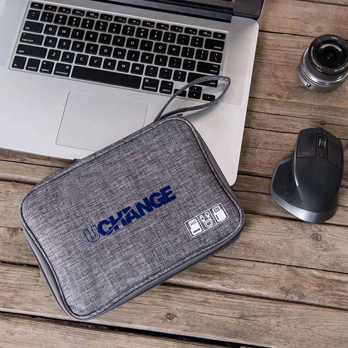 Water Resistant Travel Cable Organizer Electronics Pouch 3