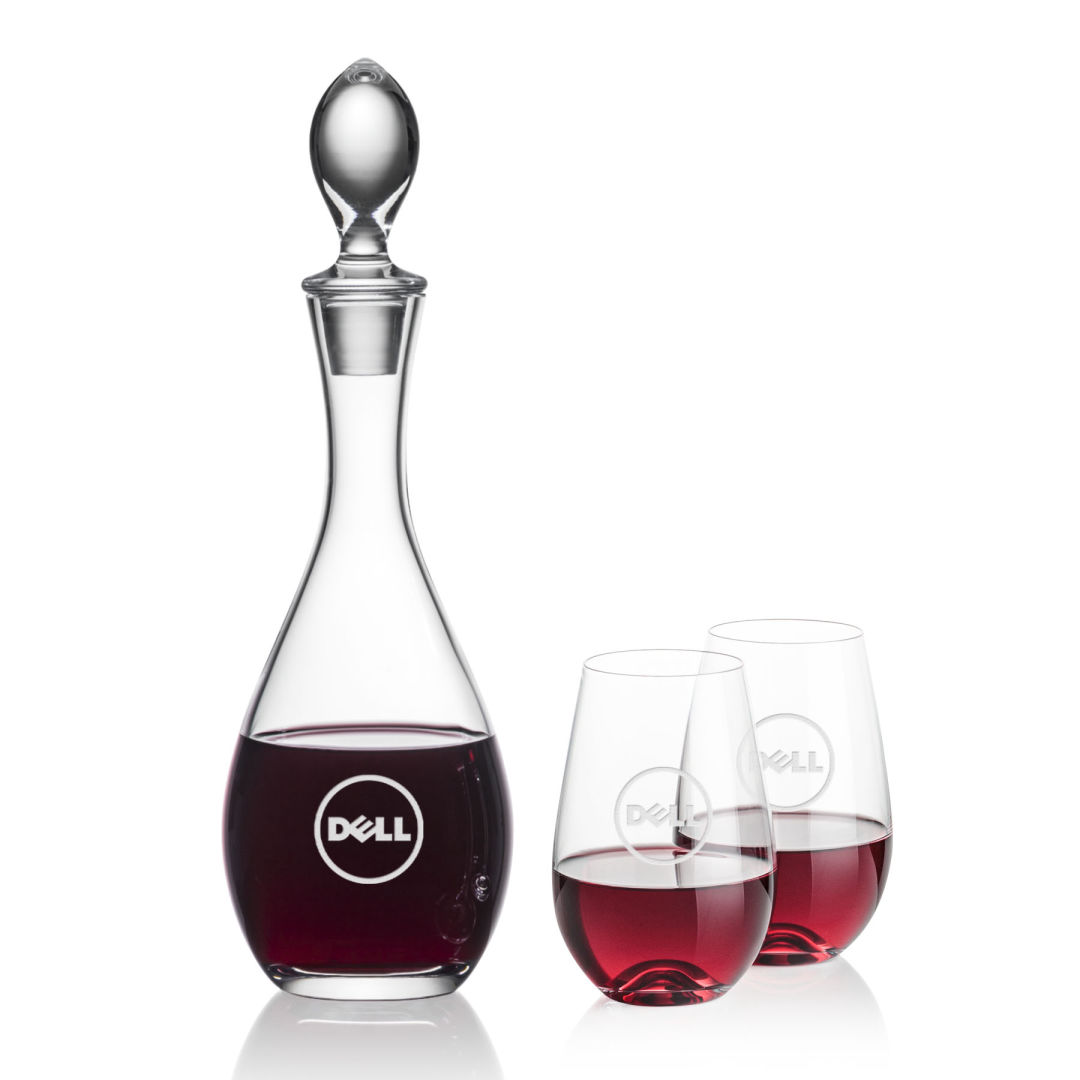 Malvern Decanter & Boston Stemless Wine