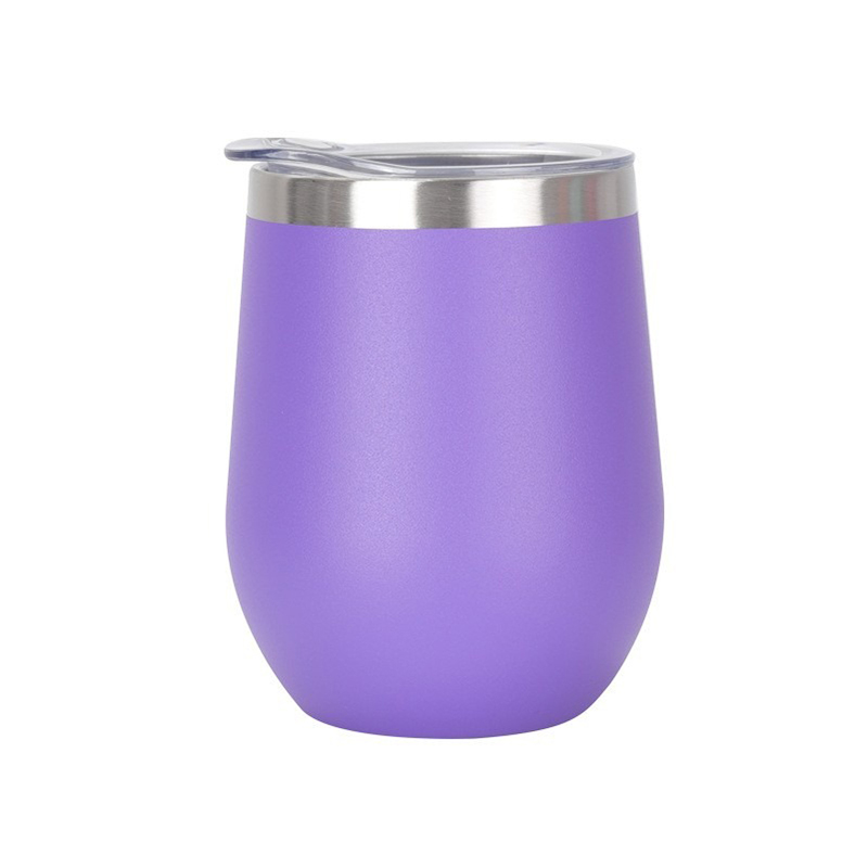 12oz Stainless Steel Wine Tumbler with Lid 8