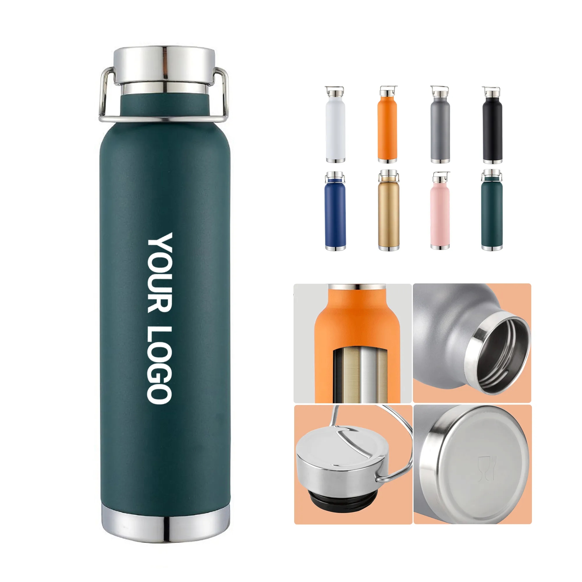 Vacuum Insulated Stainless Steel Tumbler with Handle 1