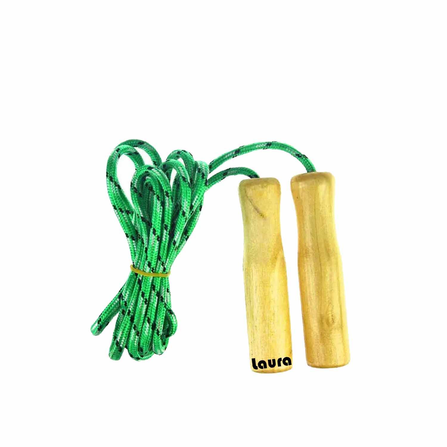 Skipping rope with wooden handle 3