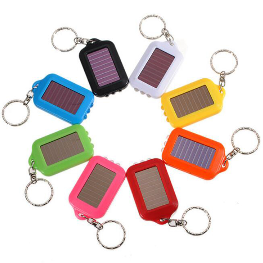 Solar Flashlight Keychain 6