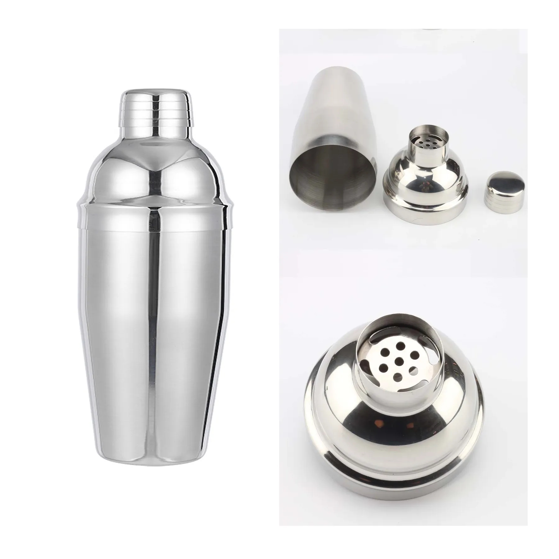 750ml Bartender Cocktail Shaker With Strainer 4