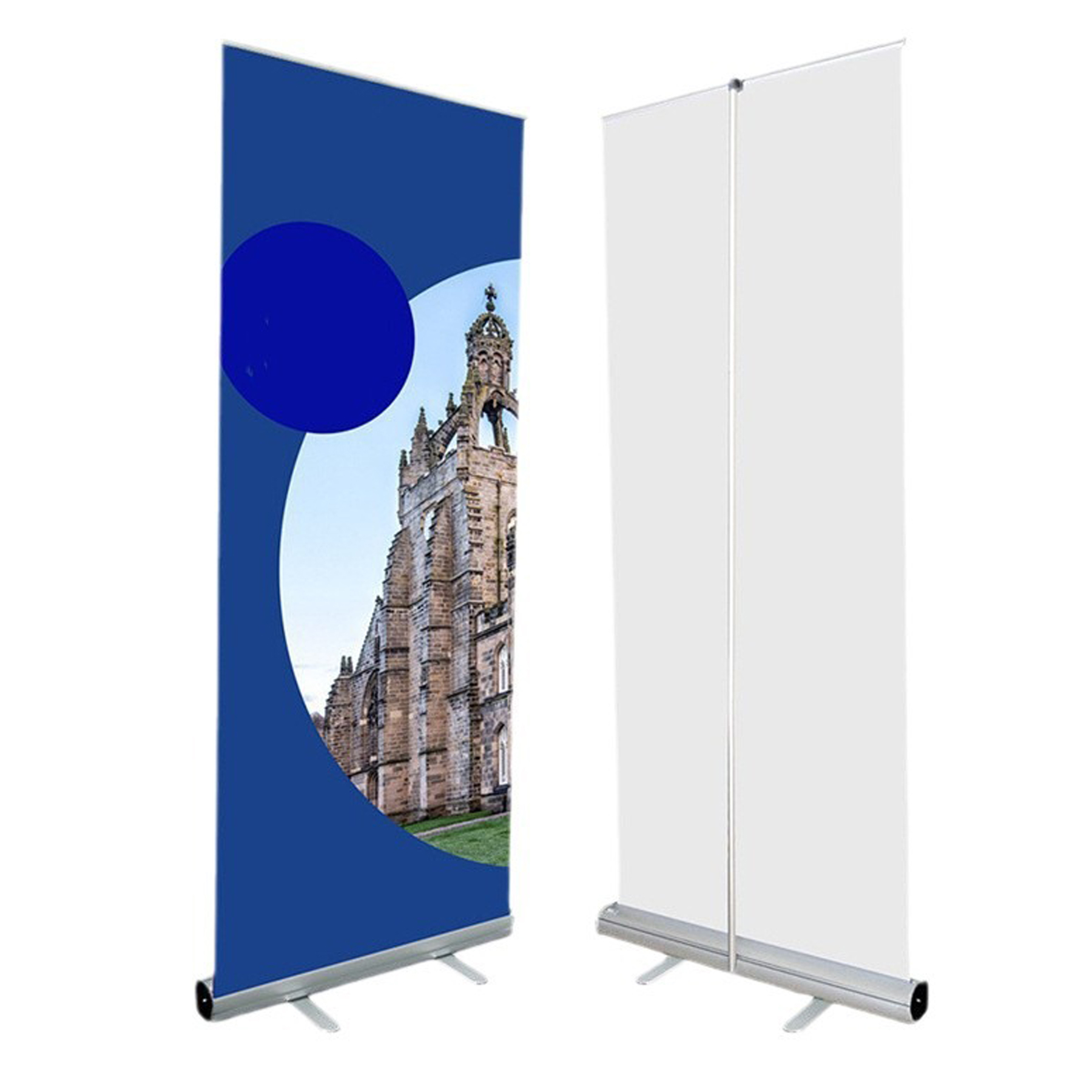 Economy Retractable Vinyl Banner Stand w/ Graphic Print 2