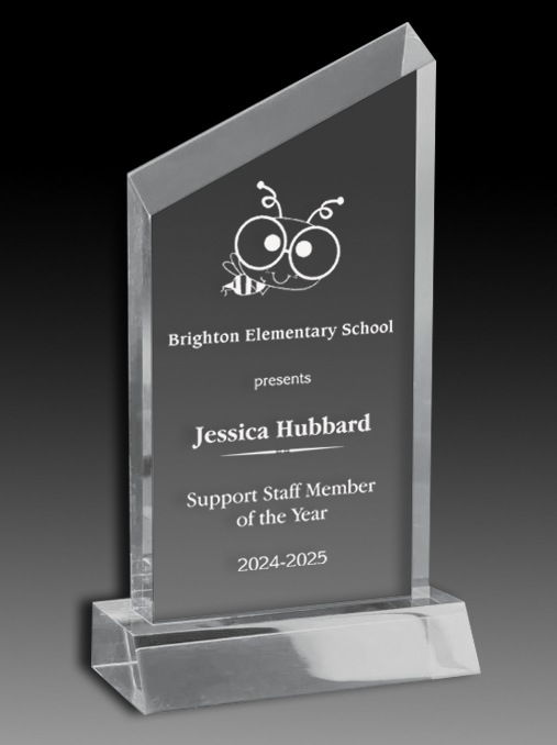 Acrylic Wedge Award 3