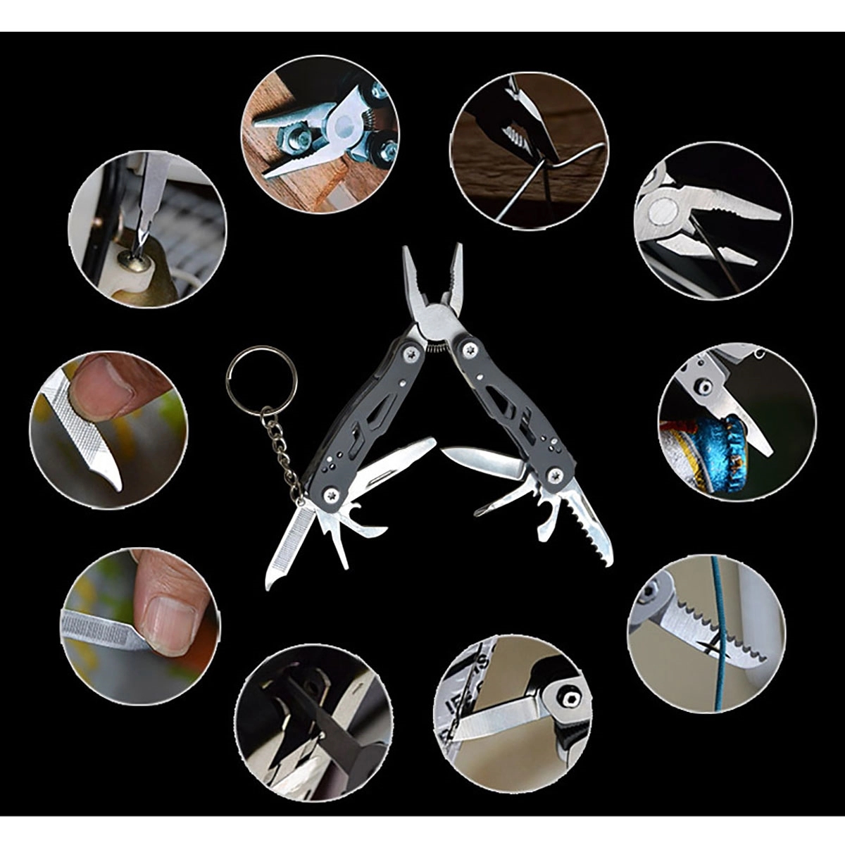 Mini Multitool With Keyring 2