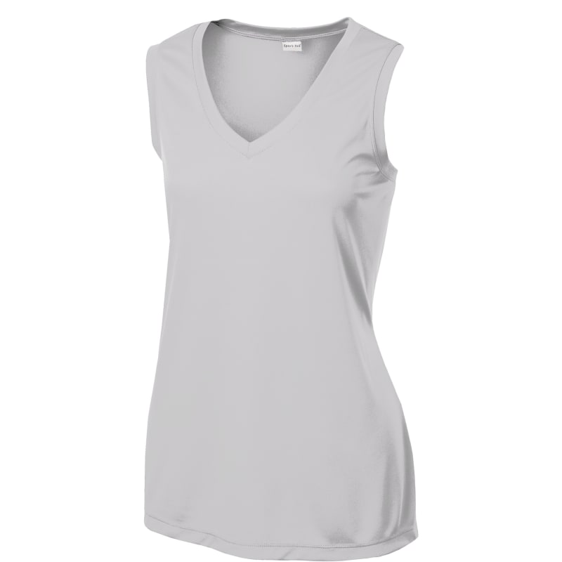 Sport-Tek Women's Sleeveless PosiCharge Competitor V-Neck Tee. 2