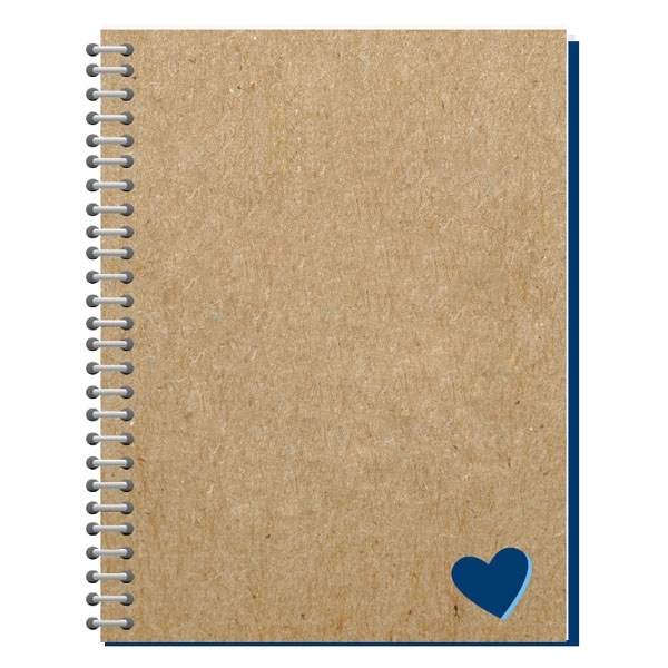 Recycled Die Cut Heart Notebook 5