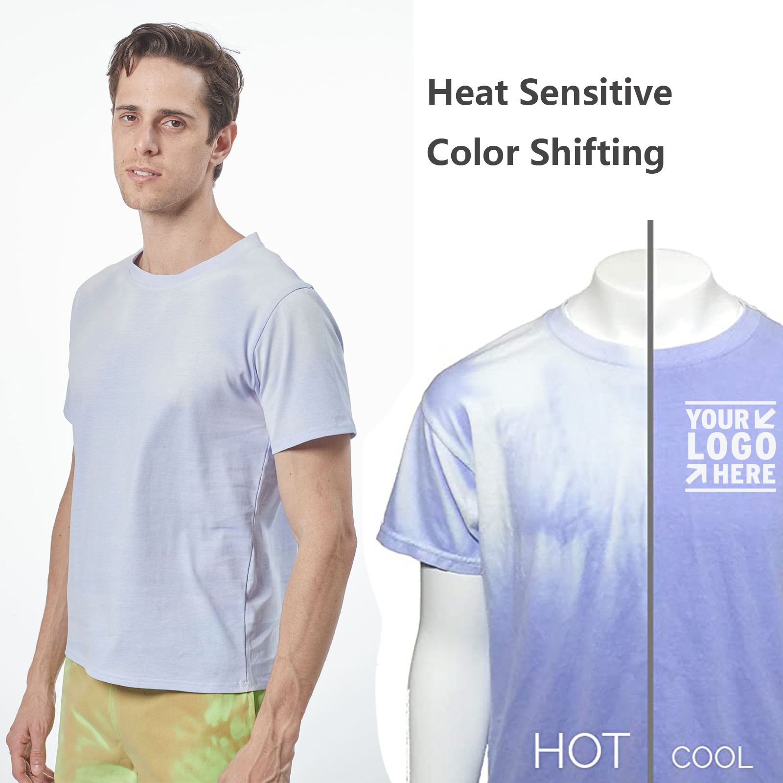 Heat Sensitive Color Changing Men's T Shirt