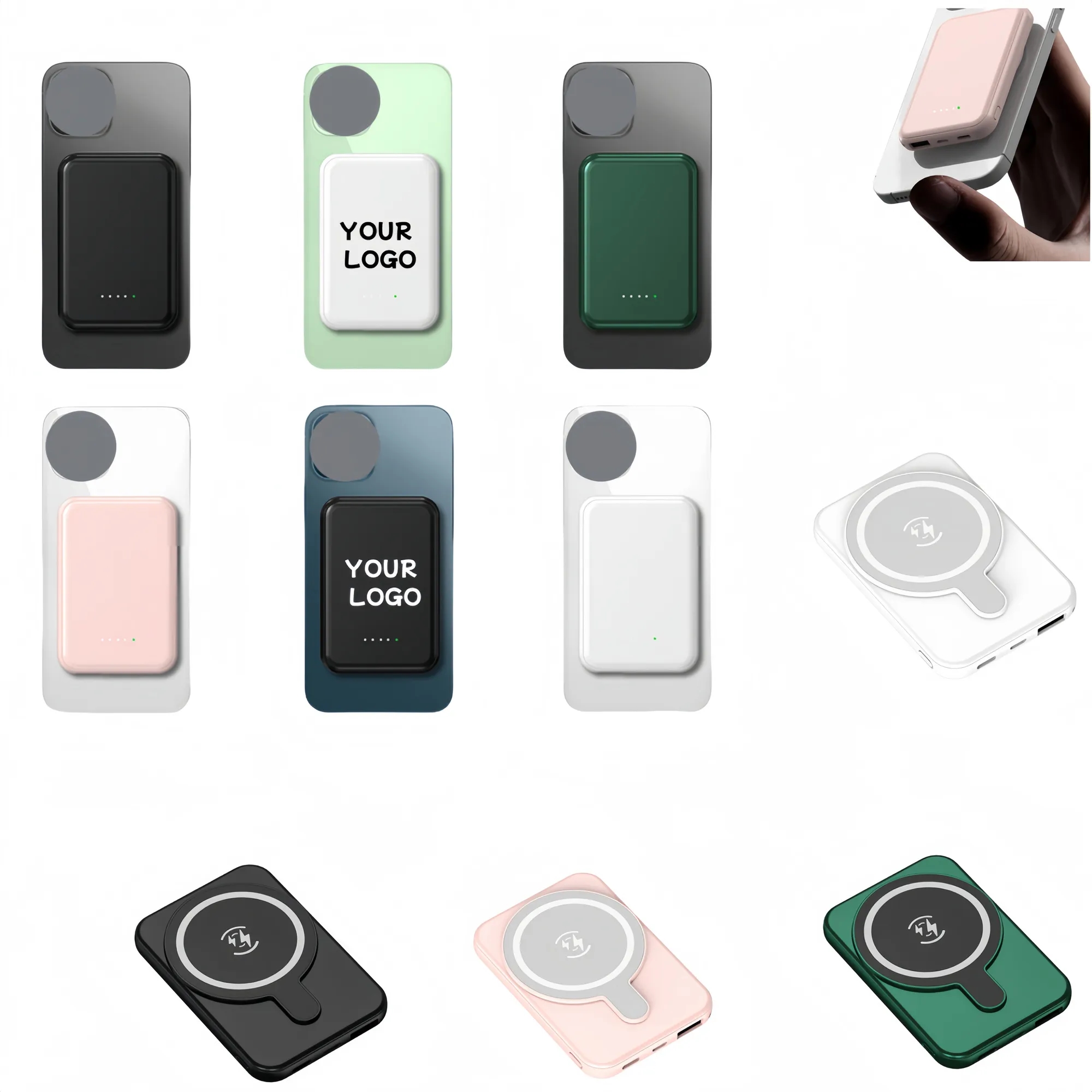Full Color Magnetic Wireless Portable Charger 2