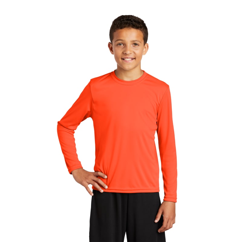 Sport-Tek Youth Long Sleeve PosiCharge Competitor Tee. 128
