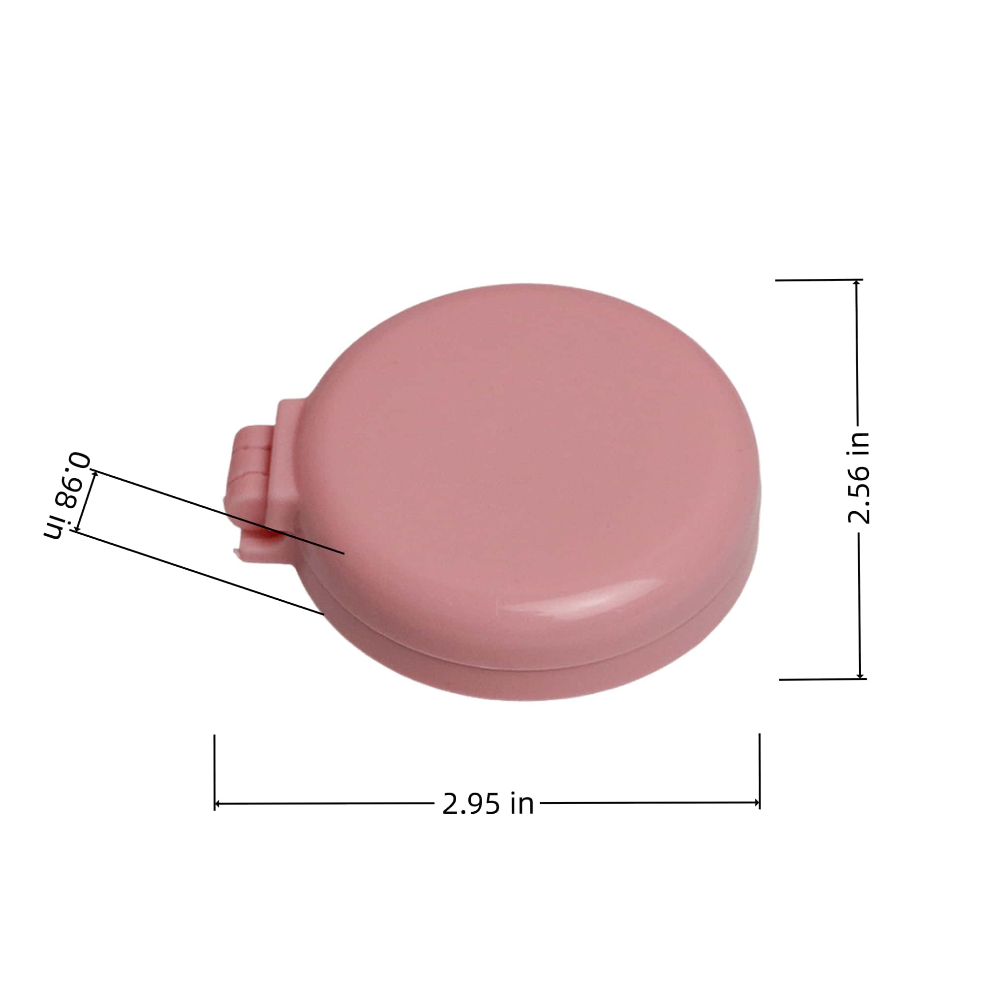 Round Portable Mirror Comb 3