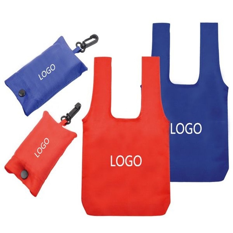 Polyester Foldable Reusable Tote Shopping Bag 1