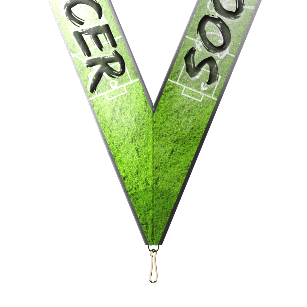 1-1/2" x 34" Sublimated Soccer Neckband w/ Quick Clip