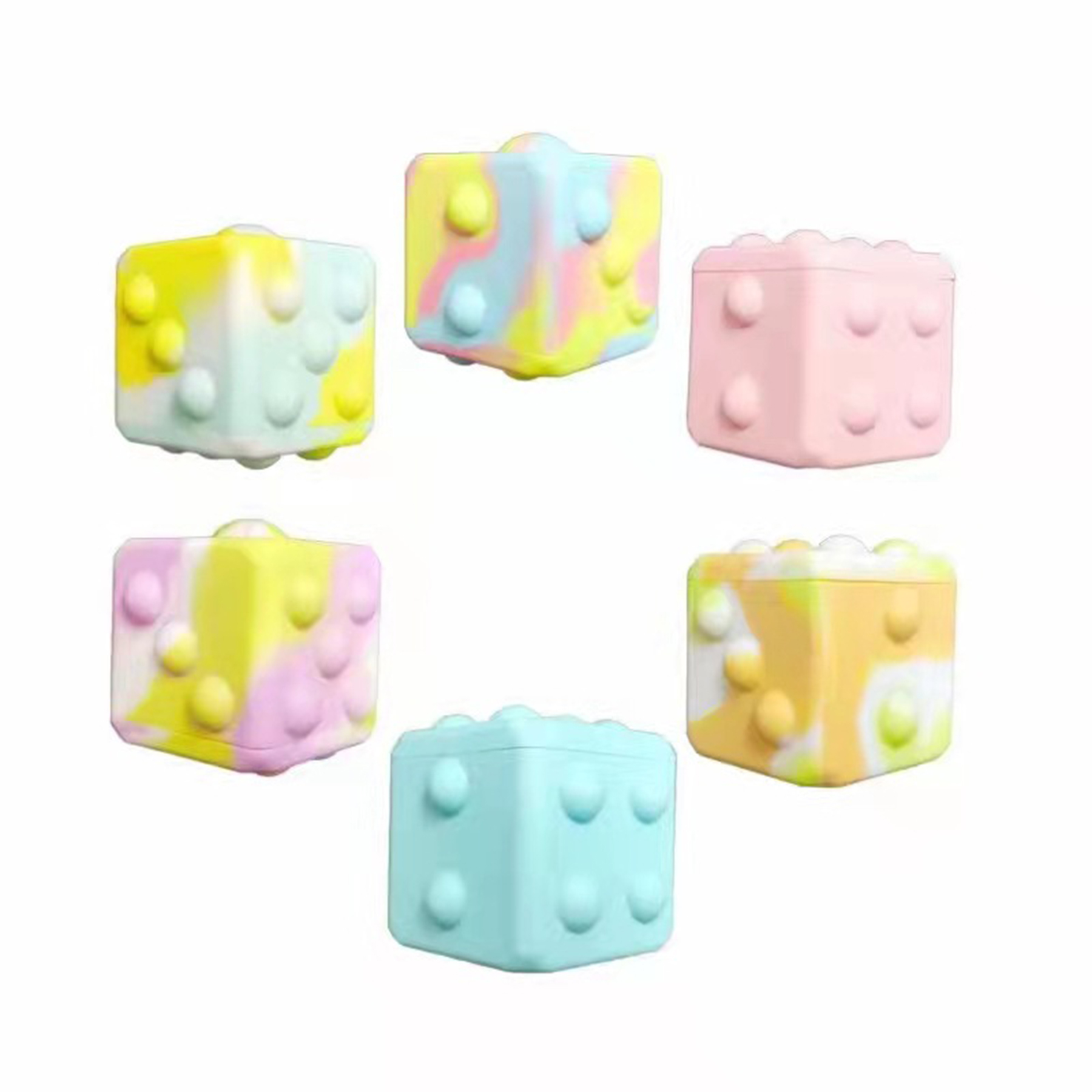 Silicone Dice Cube Fidget Toys 2