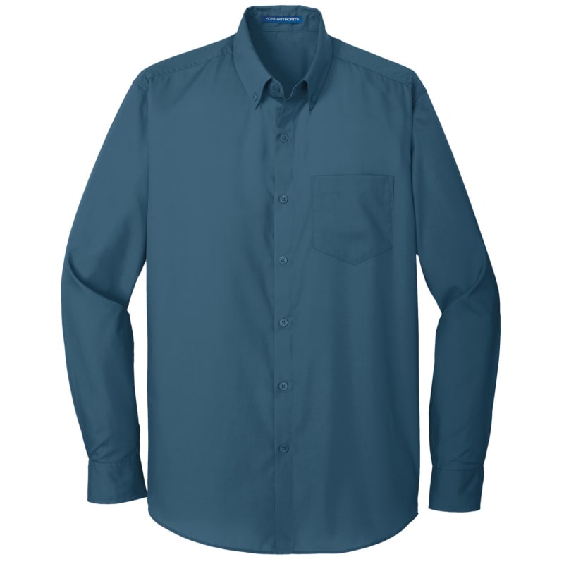 Port Authority Long Sleeve Carefree Poplin Shirt. 21