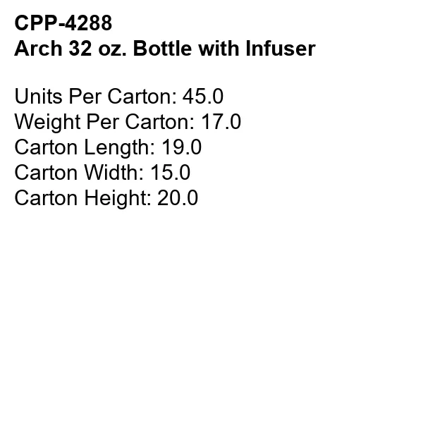 Arch 32 oz. Bottle with Infuser 15