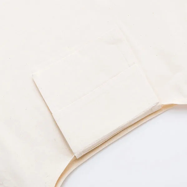 Foldable Cotton Grocery Tote Bag With Pouch, custom tote bag with logo imprint 5