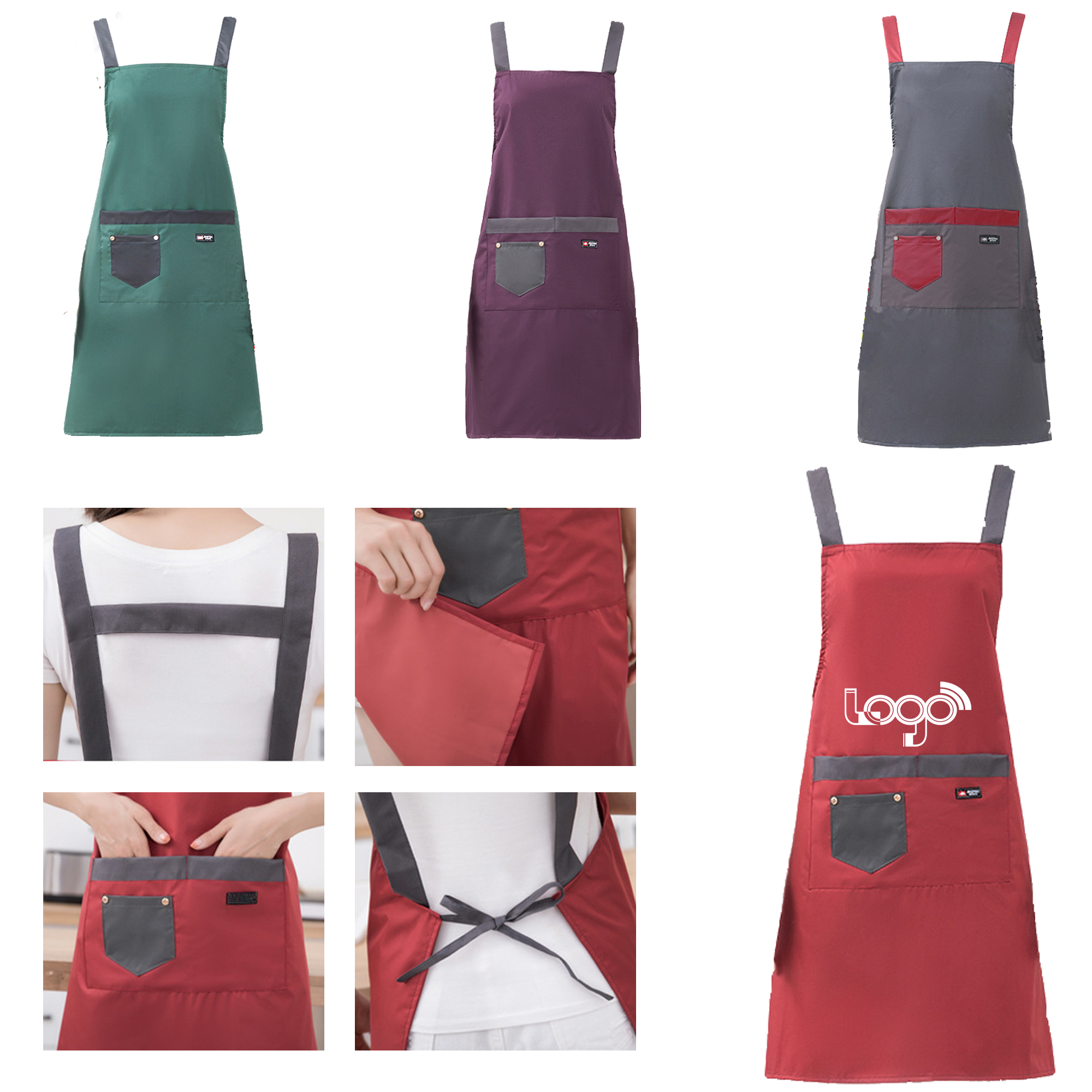 Easy-to-Clean Kitchen Apron 2