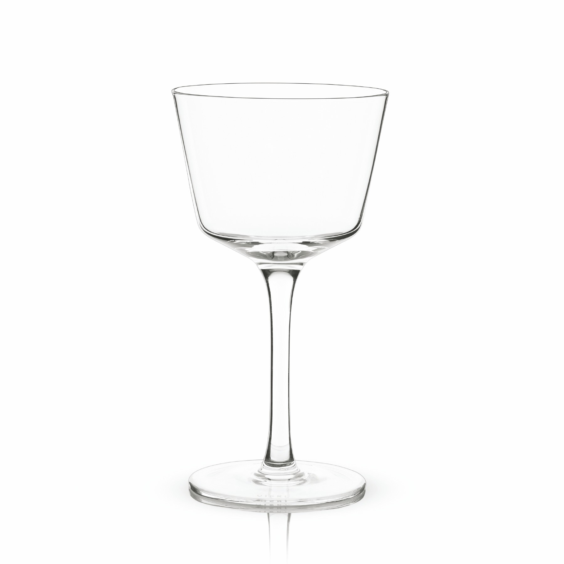 Viski® Angled Crystal Nick & Nora Glass, set of 2 10
