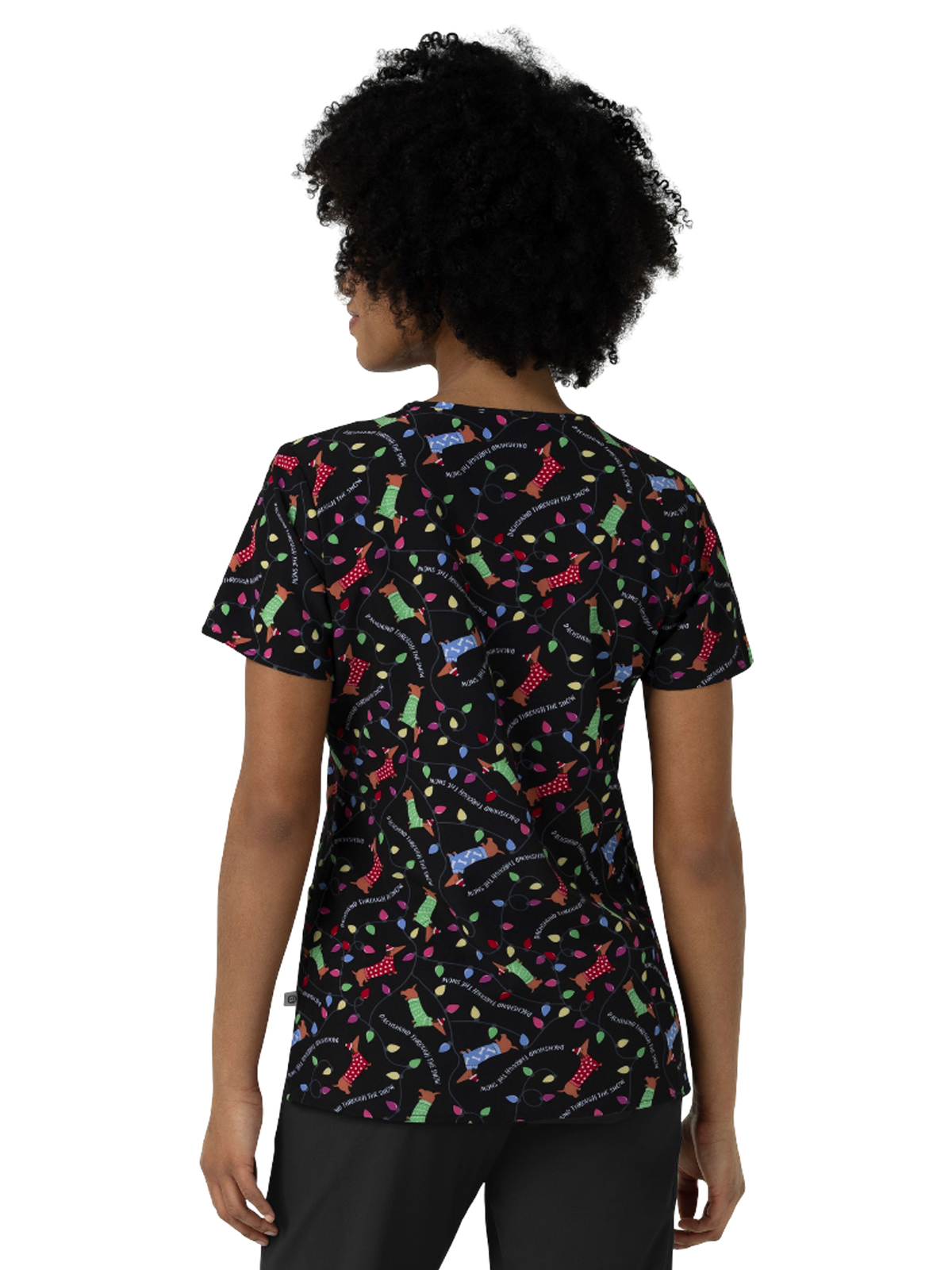 Wink - Fashion Prints - Women's V-Neck Print Scrub Top 10