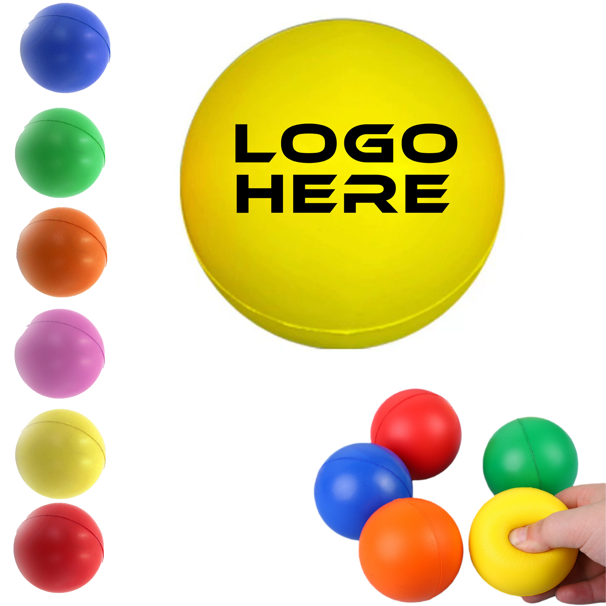 Round Stress Relief Ball for Anxiety, Focus, and Grip Strength 2