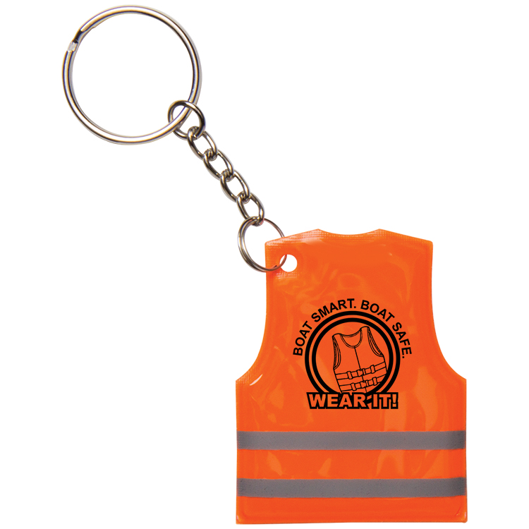 Reflective Safety Vest Keytag 2