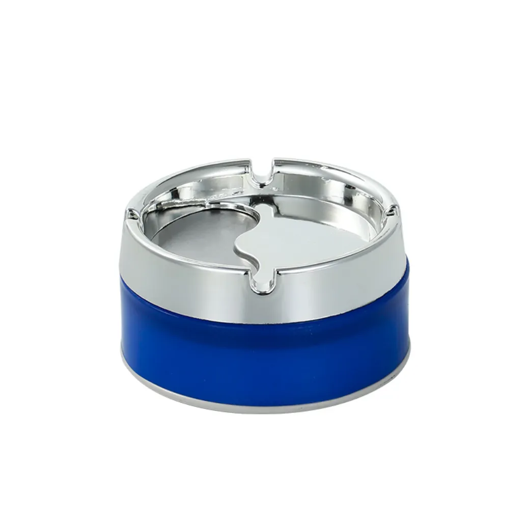 Portable Stainless Steel Odorless Windproof Ashtray With Lid 4