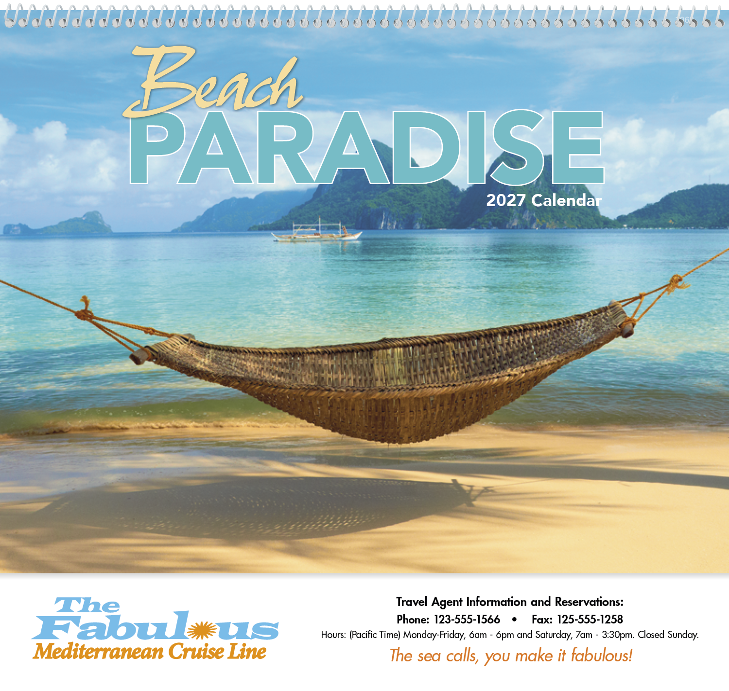 Good Value™ Beach Paradise - Spiral Calendar 21