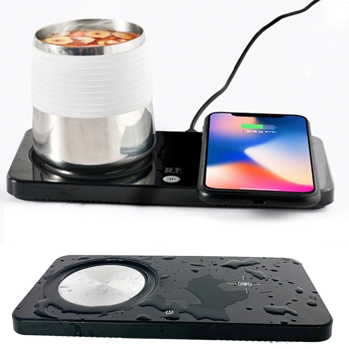 2 In 1 Smart Coffee Mug Warmer With Wireless Charger 2