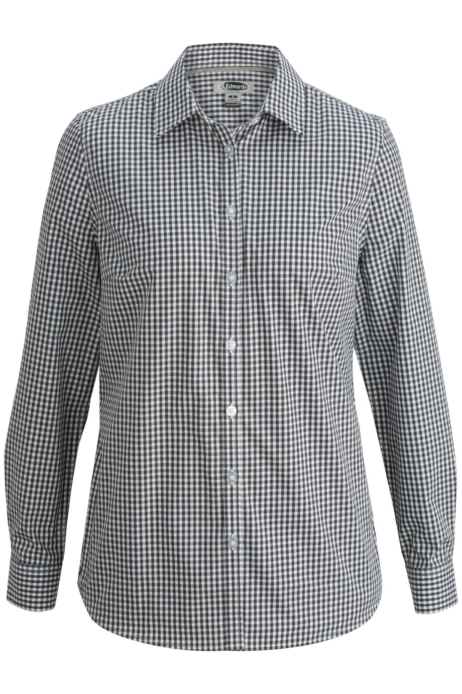 Ladies Long Sleeve Stretch Broadcloth Blouse