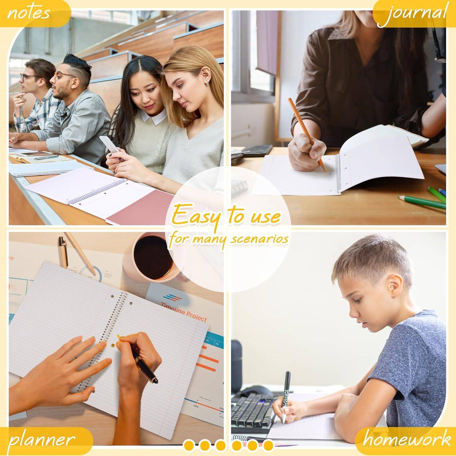 8Pcs Tearable Spiral Notebook Set 7