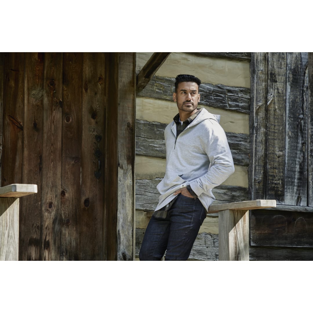 Roots73 CANMORE Eco Quarter Zip Hoody - Unisex, custom hoodie or sweatshirt with logo imprint 43
