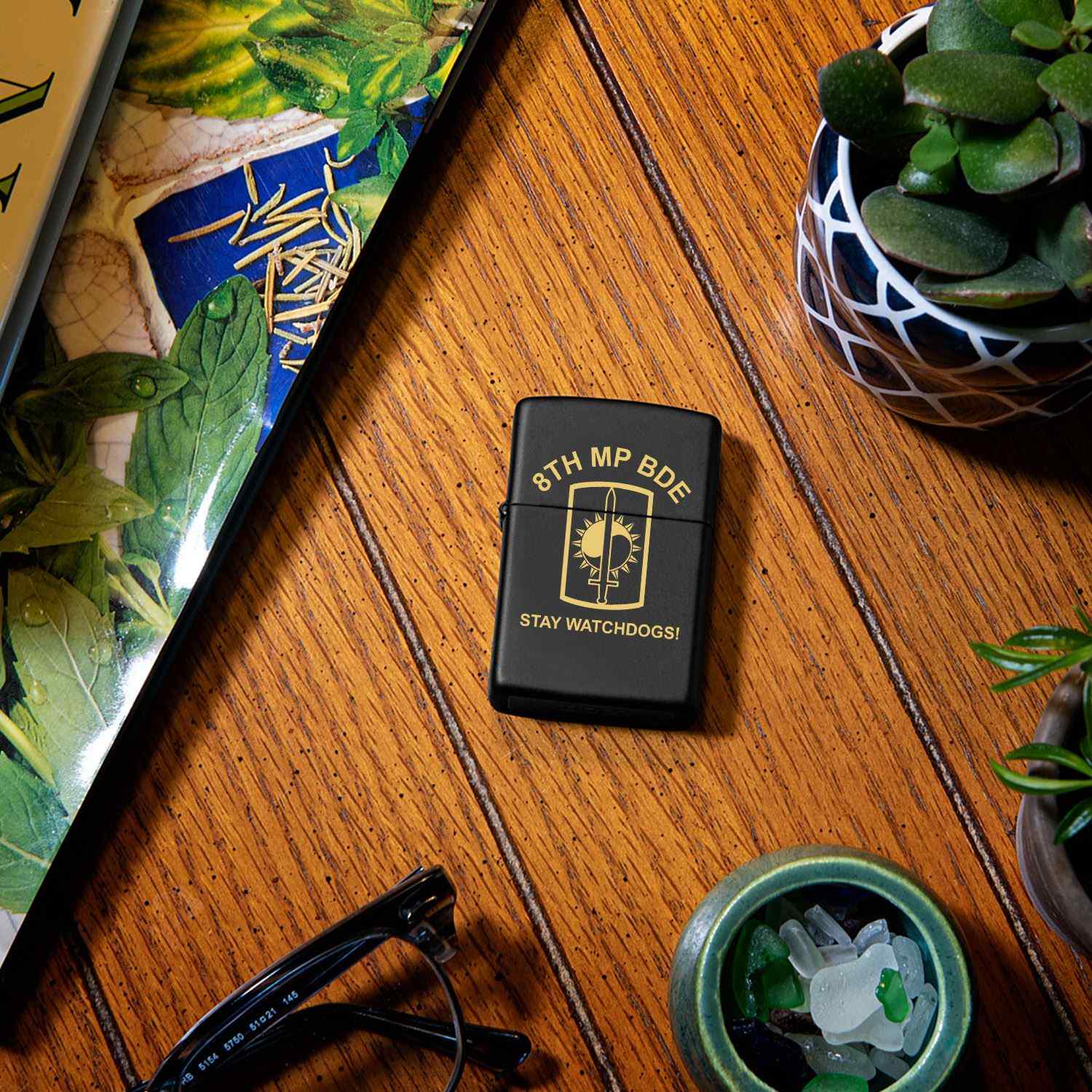 High Polish Black Windproof Lighter
