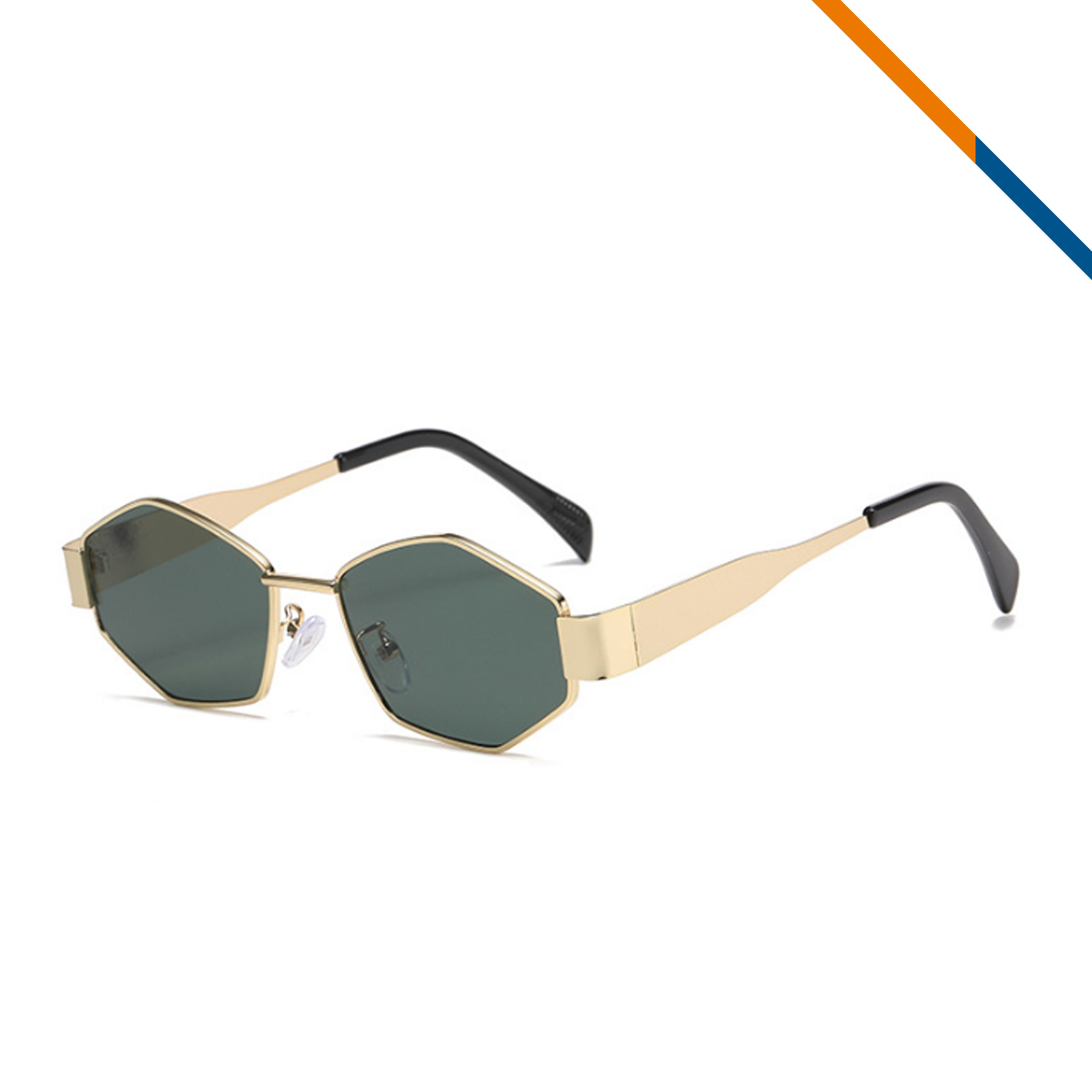 Chia Metal Hexagon Shaped Sunglasses 6