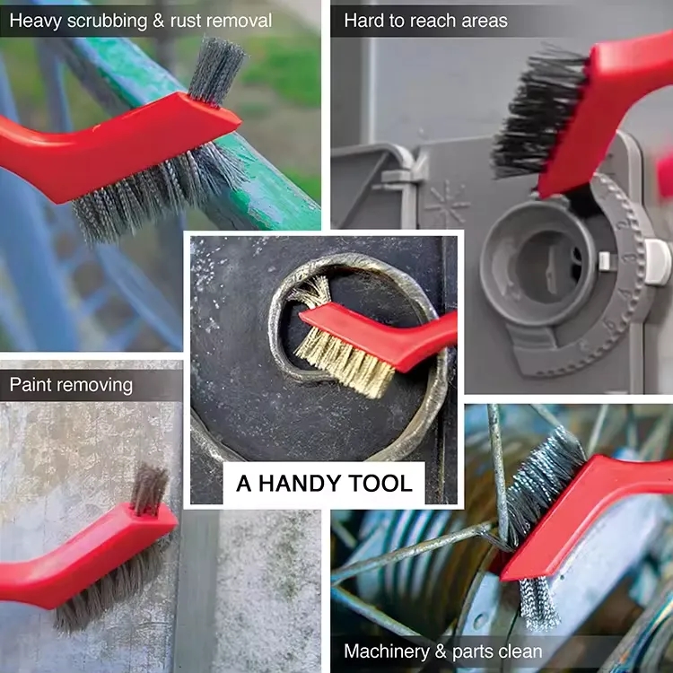 Heavy-Duty Wire Brush Set - 3 Pack for Deep Cleaning 2